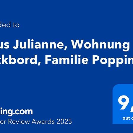 Haus Julianne, Wohnung Backbord, Familie Poppinga 诺德奈 外观 照片