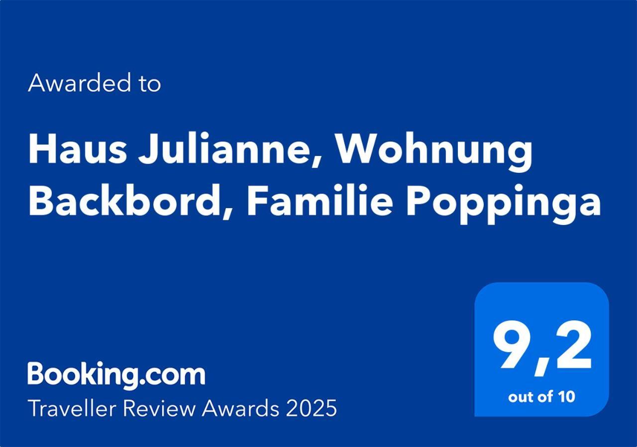 Haus Julianne, Wohnung Backbord, Familie Poppinga 诺德奈 外观 照片